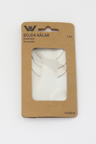 Krumnåle 3stk.