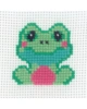 Børnebroderi frø 8x8cm
