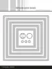 Simple and Basic die "Square frames and window" SBD622