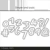 Simple and Basic dies "Numbers - Large" SBD674