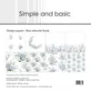 Simple and Basic Design Papers "Blue delicate florals" SBP766