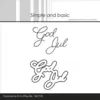 Simple and basic Clearstamp & dies "God Jul" SBC222