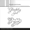 Simple and basic Clearstamp & dies "Glædelig Jul" SBC221