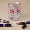 Glas- og Porcelænstusch 6stk. lilla/pink harmoni, streg 1-4 mm, halvdækkende