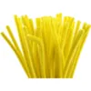 Chenille, 50stk., L: 30cm, 6mm, gul