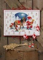 Julekalender Nisse og hest, 48 x 35cm