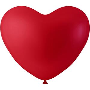 Ballon rød hjerteformet