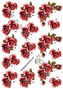 3D ark Dan-design røde roser