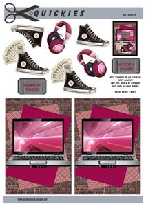 3D ark Quickies Pink PC og sko