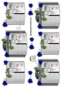 3D Dan design, Kirke, bog og blå roser