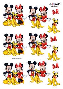 3D ark HM-design Mickey, Minni og Pluto