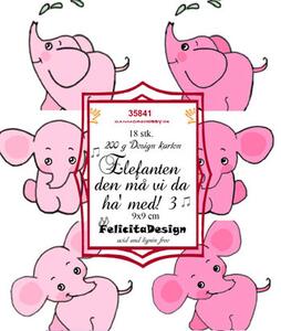Felicita Toppers Elefante rosa/pink