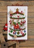 Julekalender Nisser på karrusel, 35 x 58cm