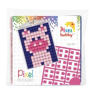 Pixel nøgleringsæt gris