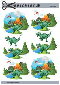 3D ark Quickies dinosaurus T-rex