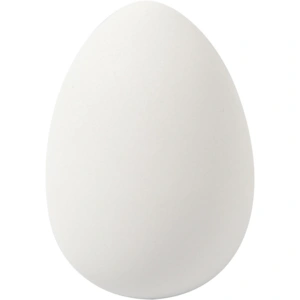Gåseæg i plast højde 8cm, B 5,5cm, 8stk.