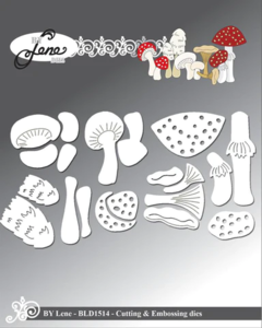 BY LENE DIES "Mushrooms" BLD1514