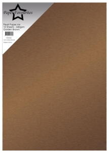 Paper Favourites Pearl Paper "Golden Brown" PFSS406