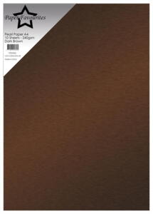 Paper Favourites Pearl Paper "Dark Brown" PFSS404
