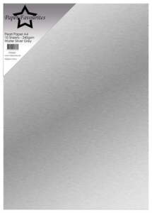 Paper Favourites Pearl Paper "Water Silver Grey" PFSS401