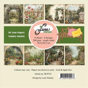 BY Lene Paperpad "Country Garden" 30,5*30,5cm, BLP353