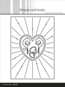 Simple and Basic die "A6 - Heart rays" SBD559