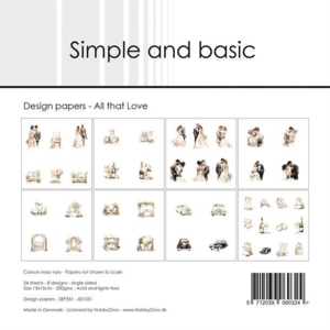 Simple and Basic Design Papers "All that Love" SBP551