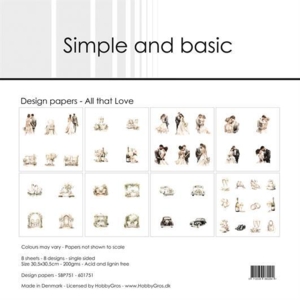 Simple and Basic Design Papers "All that Love" SBP751