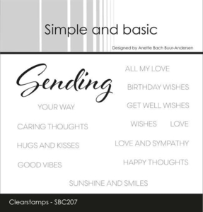 Simple and basic Clearstamp "Sending" SBC207