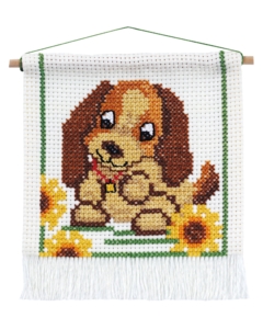 Broderi My First Kit Hund 16x18cm