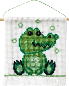 Broderi My First Kit Krokodille 16x18cm