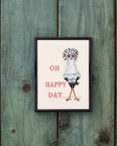 Broderi billede, Oh HAPPY Day, 18x24cm