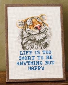 Broderi billede, Anything, 18x24cm