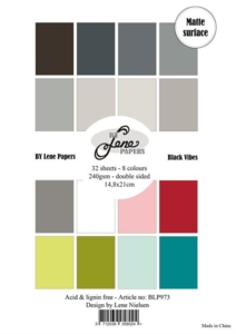 BY Lene Paperpad "Solid Colours - Black Vibes" BLP973