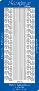 Starform stickers SØLV 984