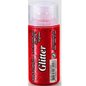 Glitter drys fint rød 15g