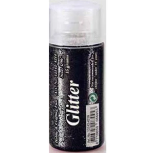 Glitter drys fint sort 15g