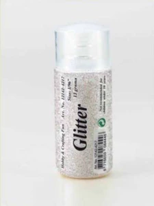 Glitter drys fint perlemor hvid 15g