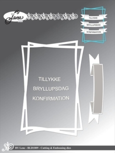 BY Lene Dies "Rectangle w/texts" BLD1809