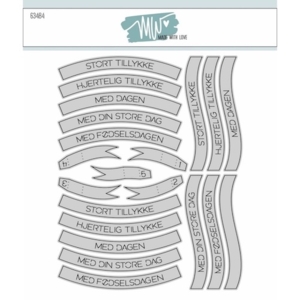 Dies Made With Love Tillykke Banners