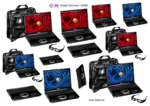 3D ark HM-design Bærbar pc og taske