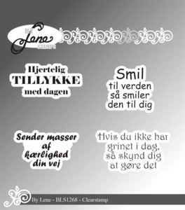 BY Lene Clearstamp "Danske tekster" BLS1268