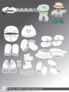 BY Lene Dies "Accessories for #BLD1816" BLD1825