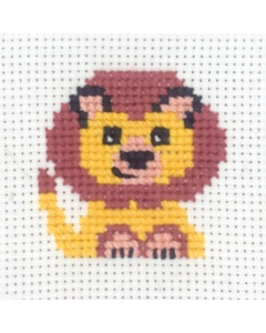 Børnebroderi løve 8x8cm