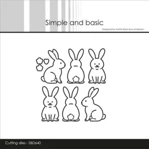 Simple and Basic die "Easter bunnies" SBD640