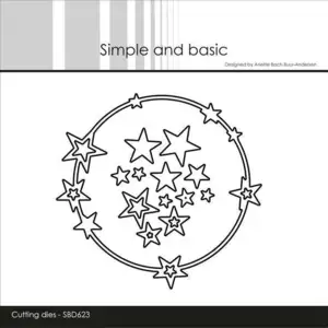 Simple and Basic die "Ring with stars" SBD623