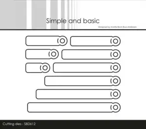 Simple and Basic die "Tags for All-in-one Plates" SBD612