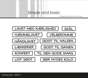 Simple and Basic die "All-in-one Plate - Hjemmelavet" SBD611
