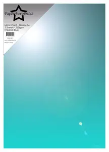 Paper Favourites Mirror Card Glossy "Imperial Blue" PFSS108