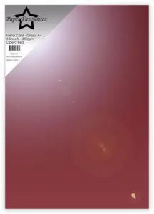 Paper Favourites Mirror Card Glossy "Opera Red" PFSS110